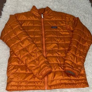 Orange kids Patagonia puffer jacket